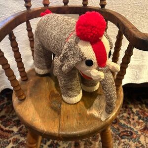 Handmade Knit Elephant Plush Toy